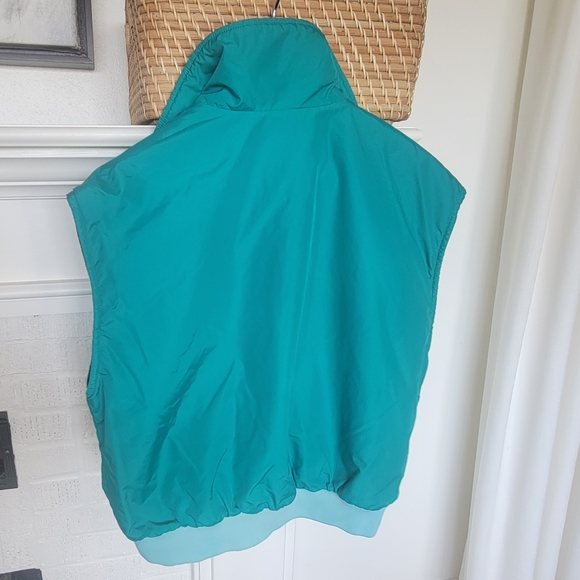 Vintage Columbia Reversible Vest Teal Dark Blue Women's Size XL - Picture 4 of 13